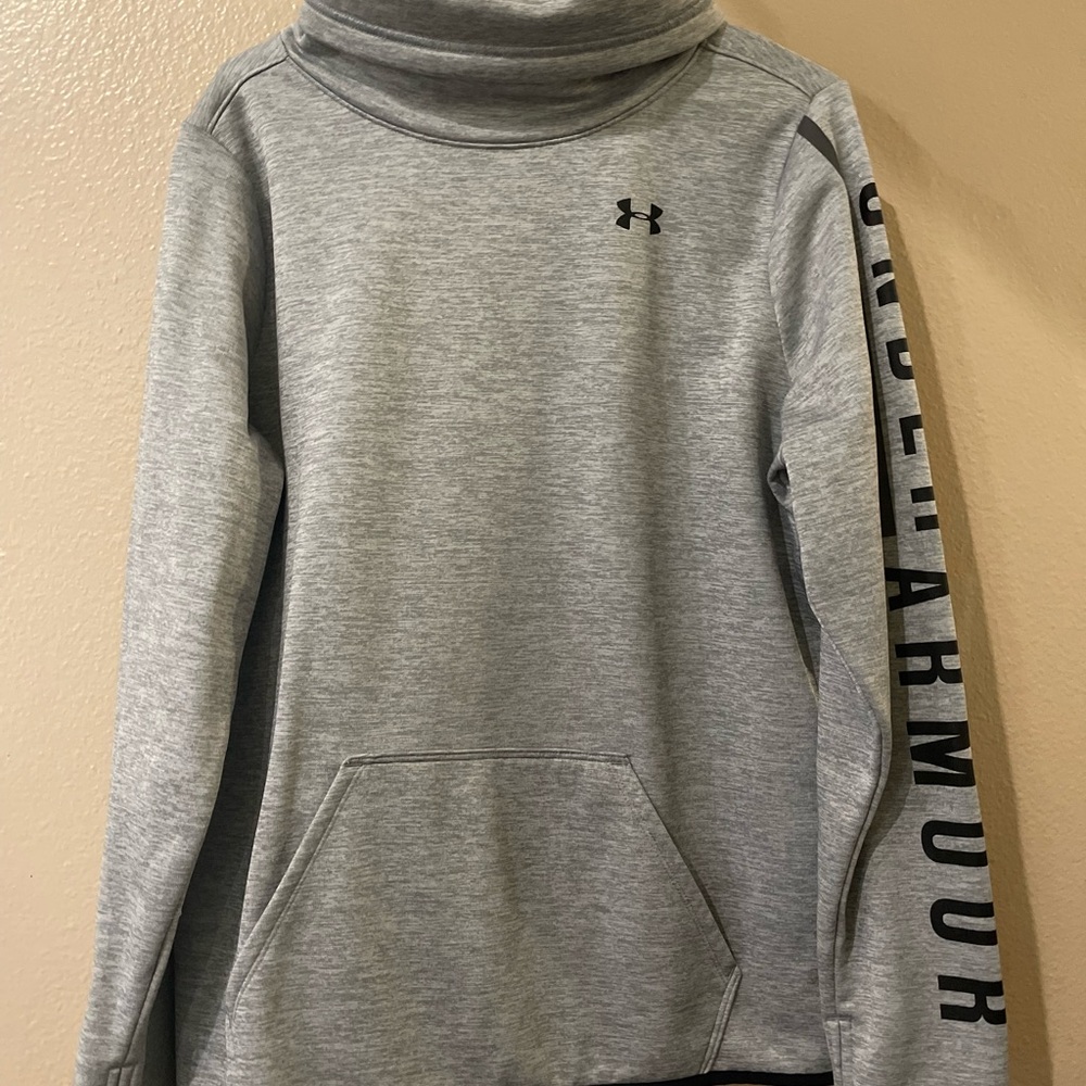 Under Armour Heather Gray Cowl Neck Pullover